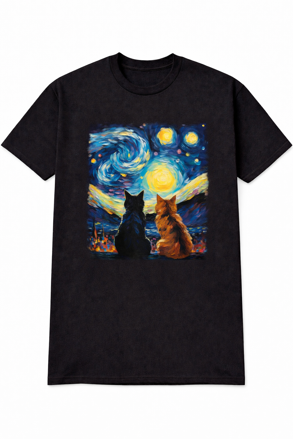 🐈🐈⬛ Cats Starry night T-Shirt
