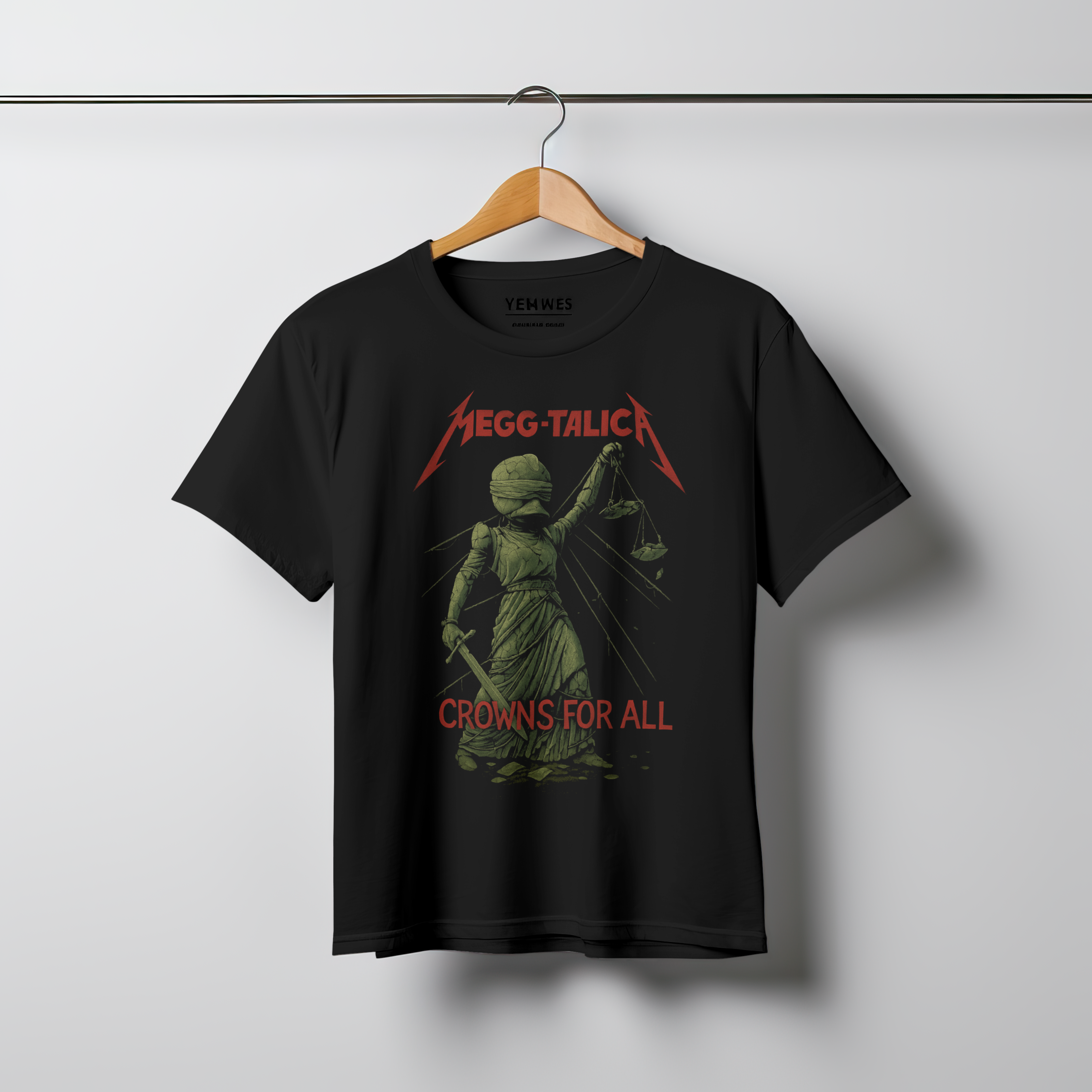 MEGGTALICA Crowns for all T-shirt