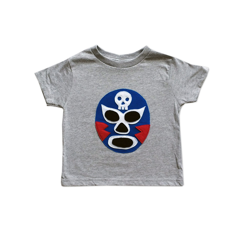 Miniatura: Set mantello e maglietta per bambini "Luchador Azul"