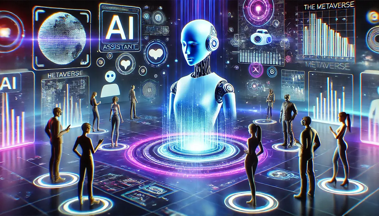 DALL·E 2025-01-30 17.11.13 - A futuristic digital scene illustrating the concept of AI and