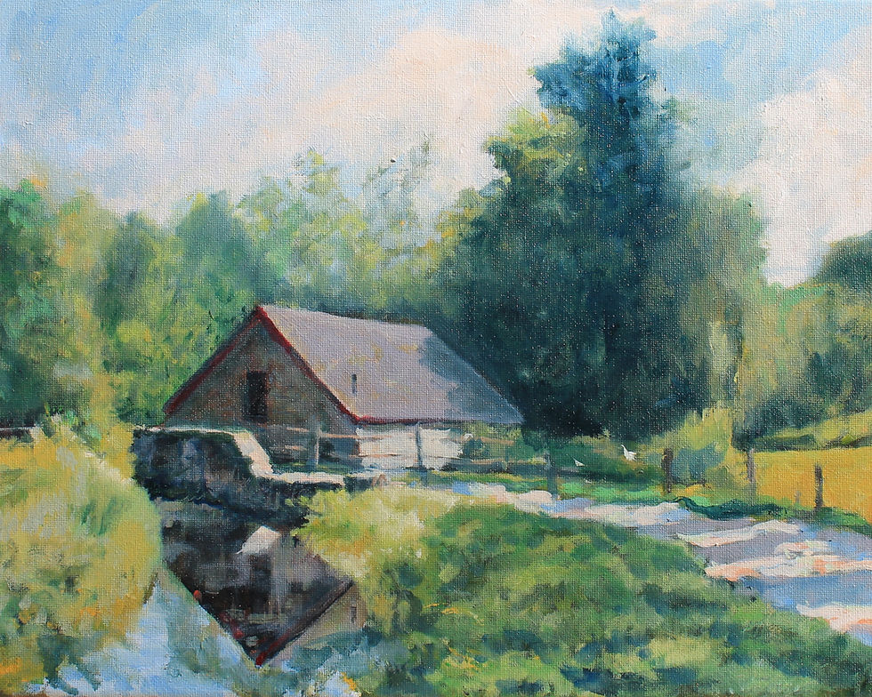 Thumbnail: Study of Grist Mill Raceway Approach