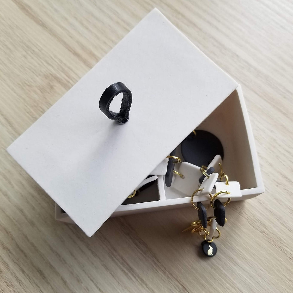 Miniature : Ensemble de trois boîtes carrées en porcelaine