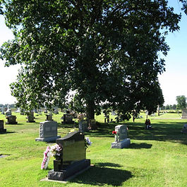 This information is compiled from tombstone photos, observations and personal research. The survey was compiled by Larry Rauch and updated 27 Mar 2009.