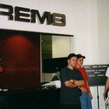 Ramsés Araya, Carlos (Tapado) Vargas y Carlo at Remo. 