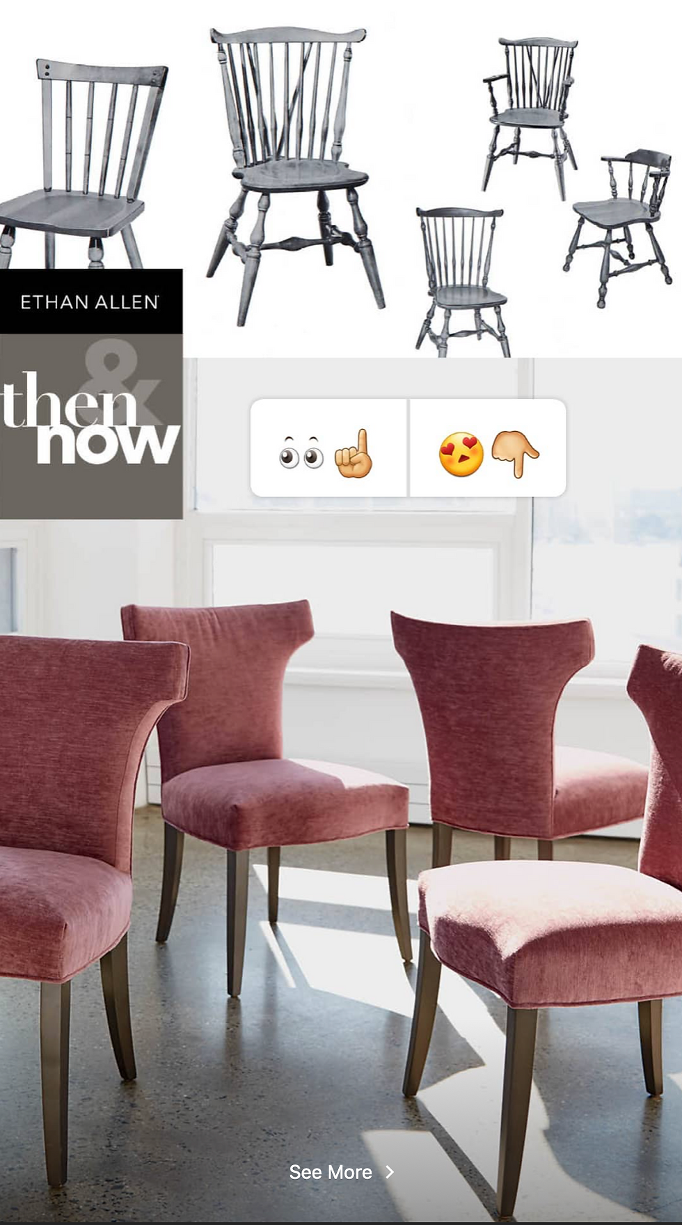 Instagram Stories: Then&Now. Showed "Old EA compared to "New EA"