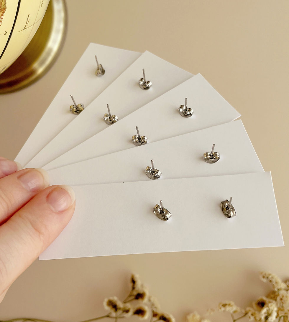 Thumbnail: Small Book stud Earrings