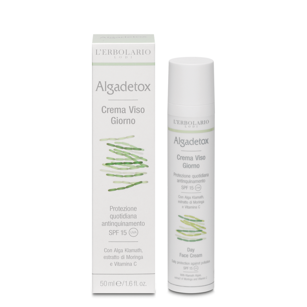 Algadetox Crema Viso Giorno - Protezione quotidiana antinquinamento SPF15 50 ml