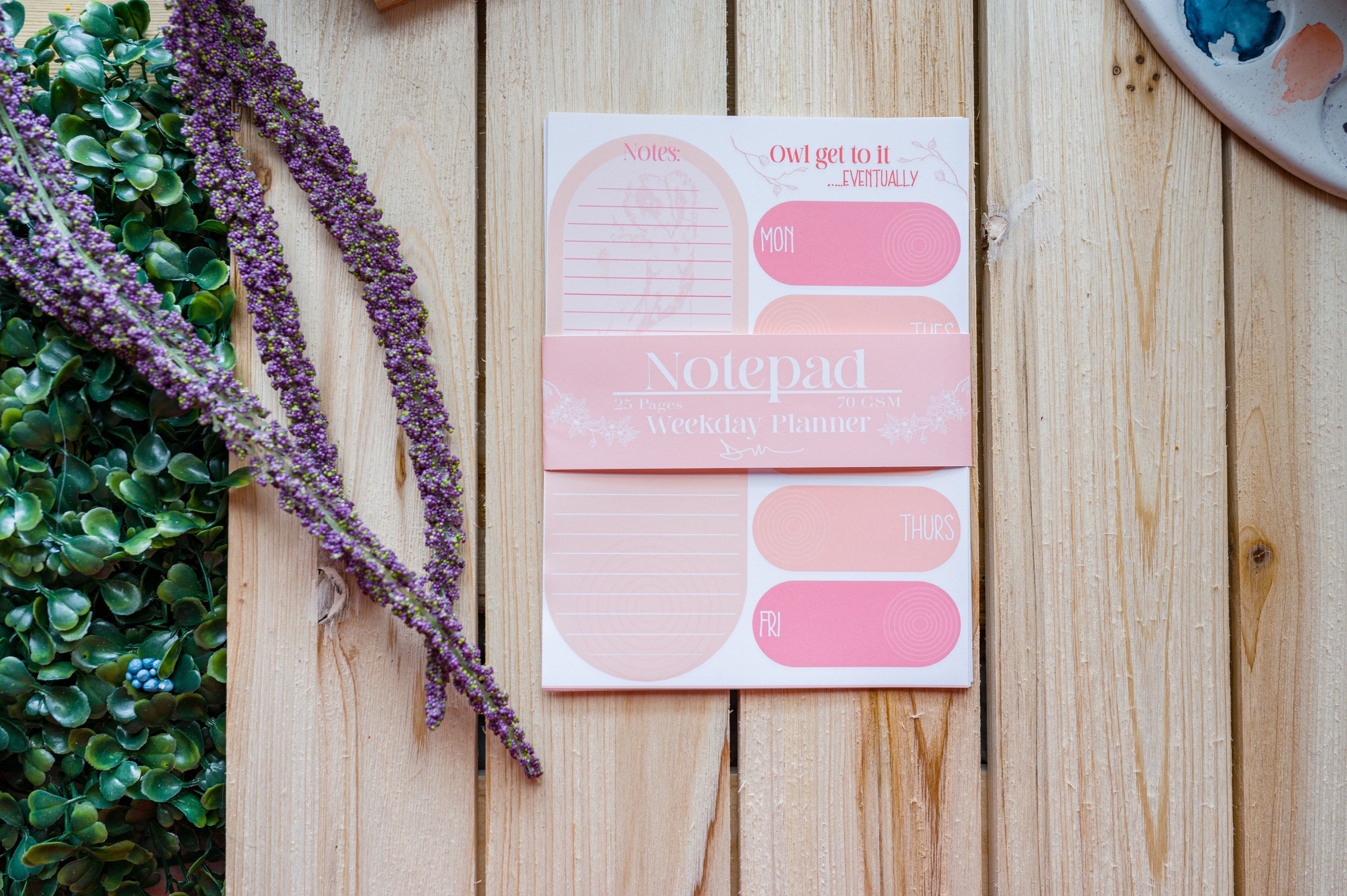 Owl Get to it Eventually Notepad