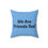 Thumbnail: Cute Pillow Featuring Characters from 'We Are Friends Too!' (Blue)