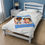 Thumbnail: 'We Are Friends Too!' Velveteen Plush Blanket (blue)