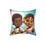 Thumbnail: Cute Pillow Featuring Characters from 'We Are Friends Too!' (Turquoise)
