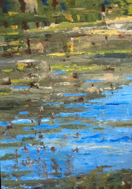 Reflet 11 - Violette Peintre - Huile sur toile - 50 x 80