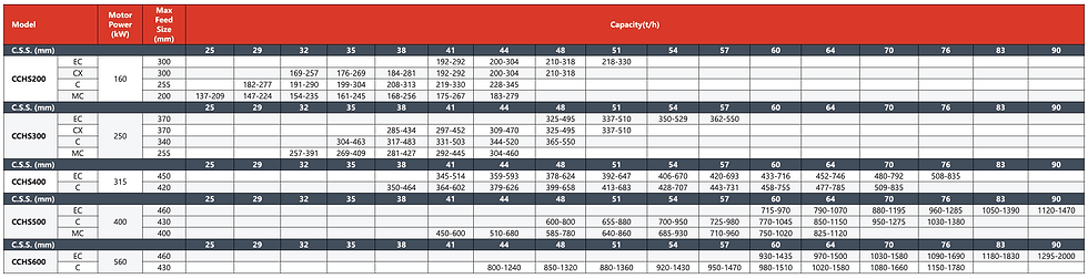 CCH Capacity