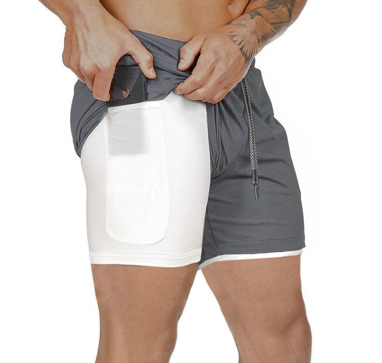 Thumbnail: Gym Wear High Quality Polyester Shorts Mens Breathable Gym Shorts