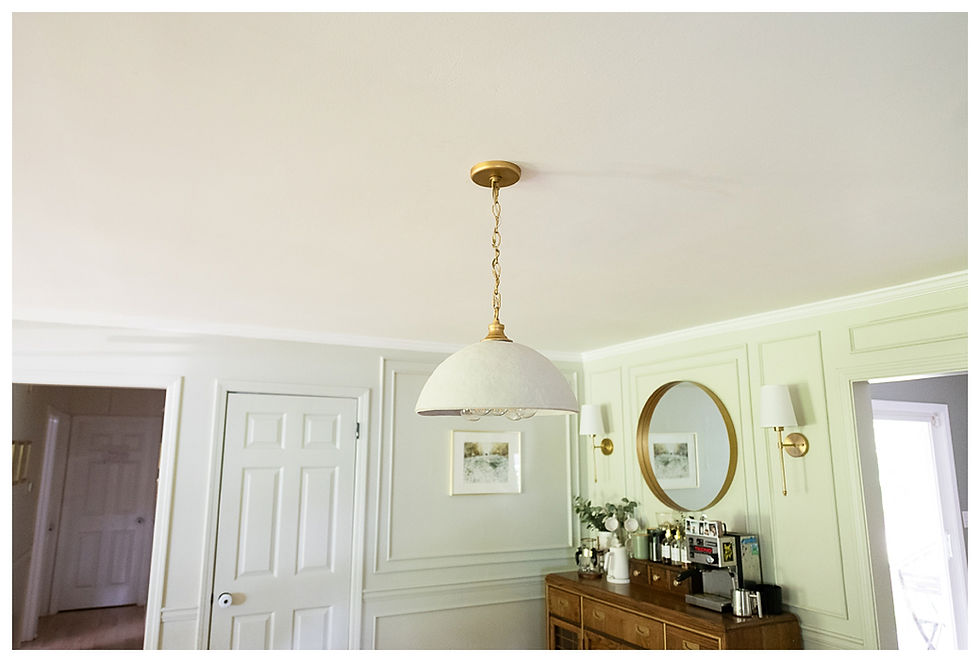 DIY Faux Concrete Pendant Light