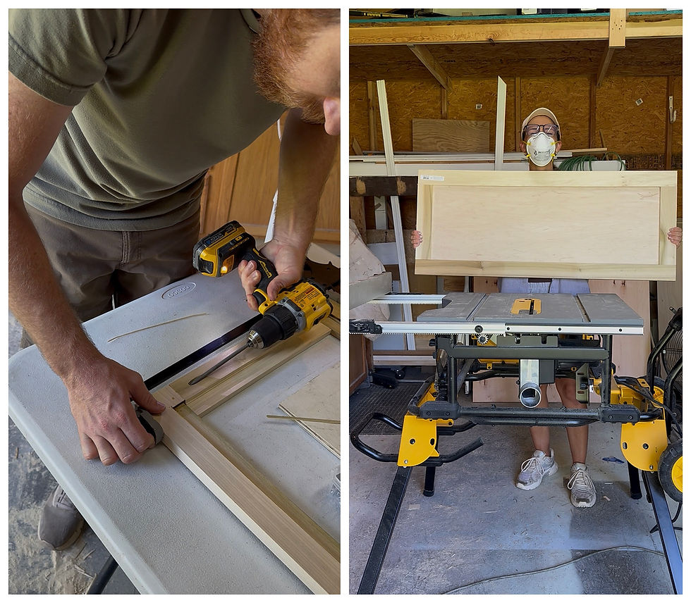 diy custom cabinet fridge doors
