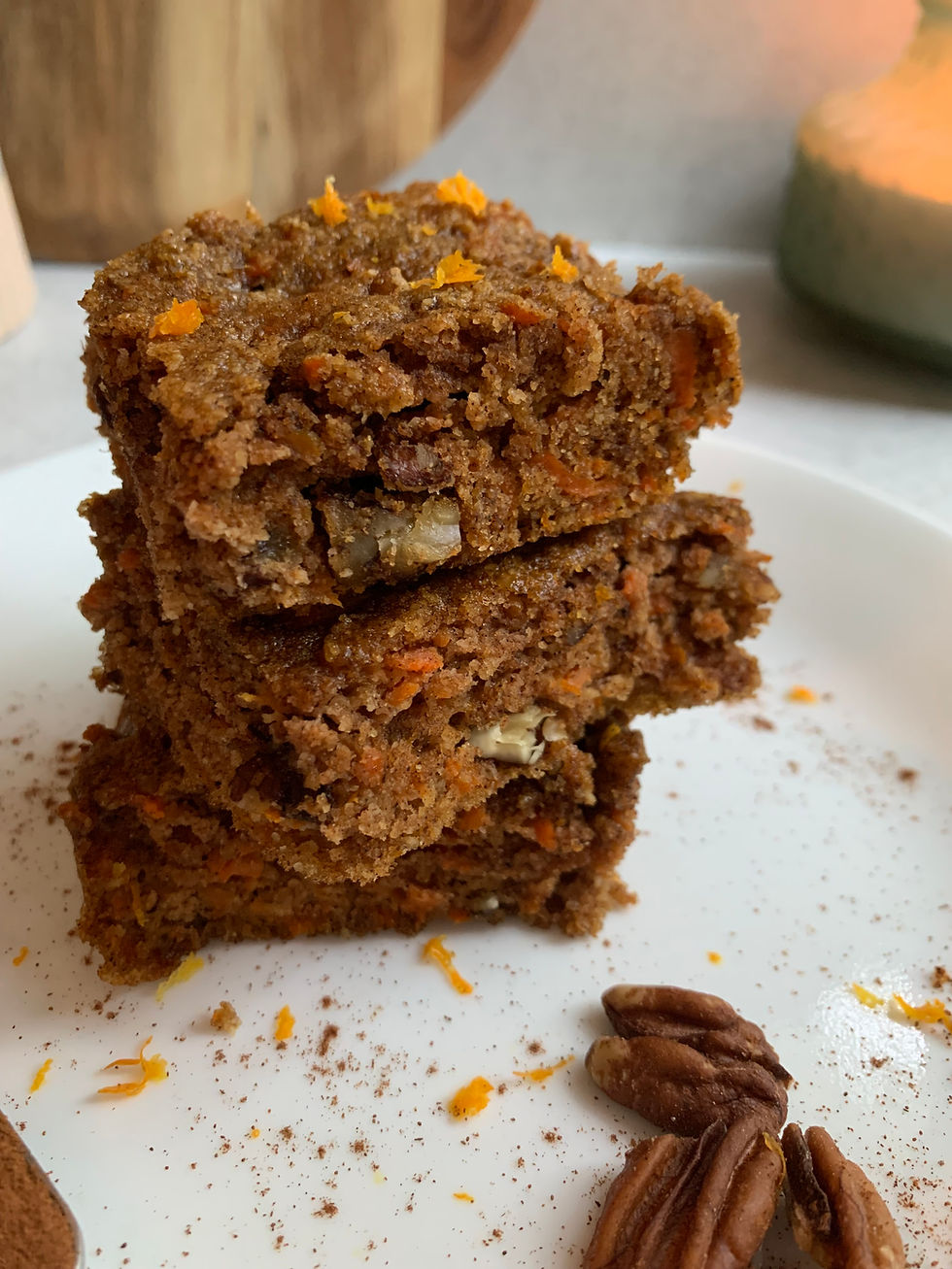 carrot cake bar breakfast bar fall dessert gluten free dairy free recipe