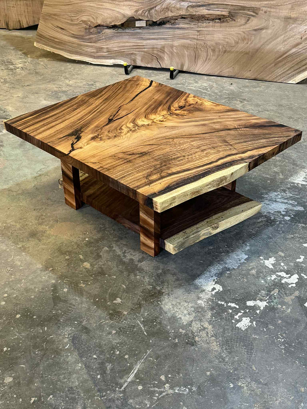 Thumbnail: Monkeypod Coffee table Orlando Custom Woodworking