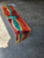 Thumbnail: Cedar Epoxy River Waterfall Bench