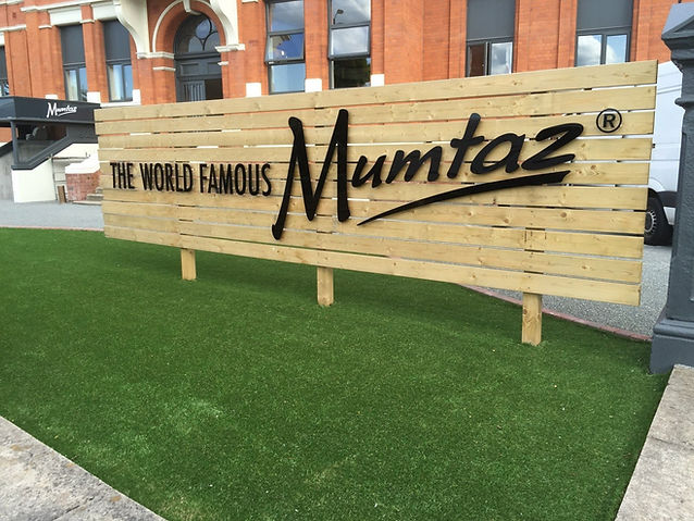 Mumtaz, Black Cut Out Acrylic Raised Letters 