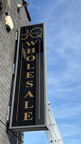 JQ Wholesale, Illuminated Projecting Sign