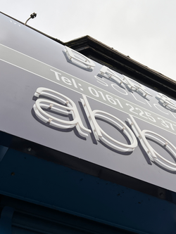 Abbey Solicitors Raised White Cut Out Letters Applied Onto Sign