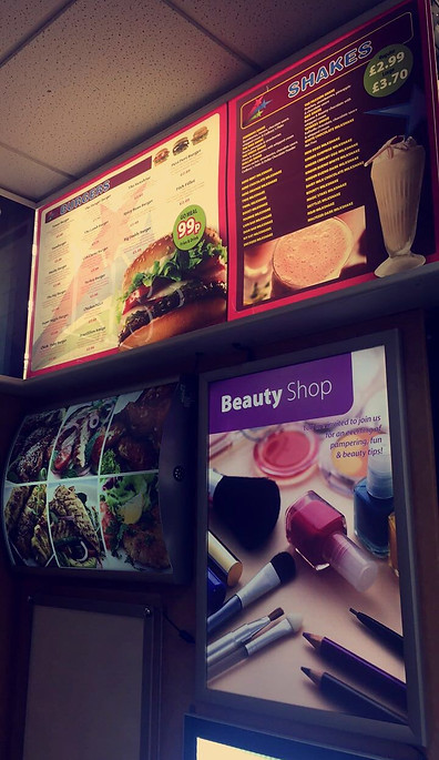 Subak Signs Showroom, Showcasing Menu Options