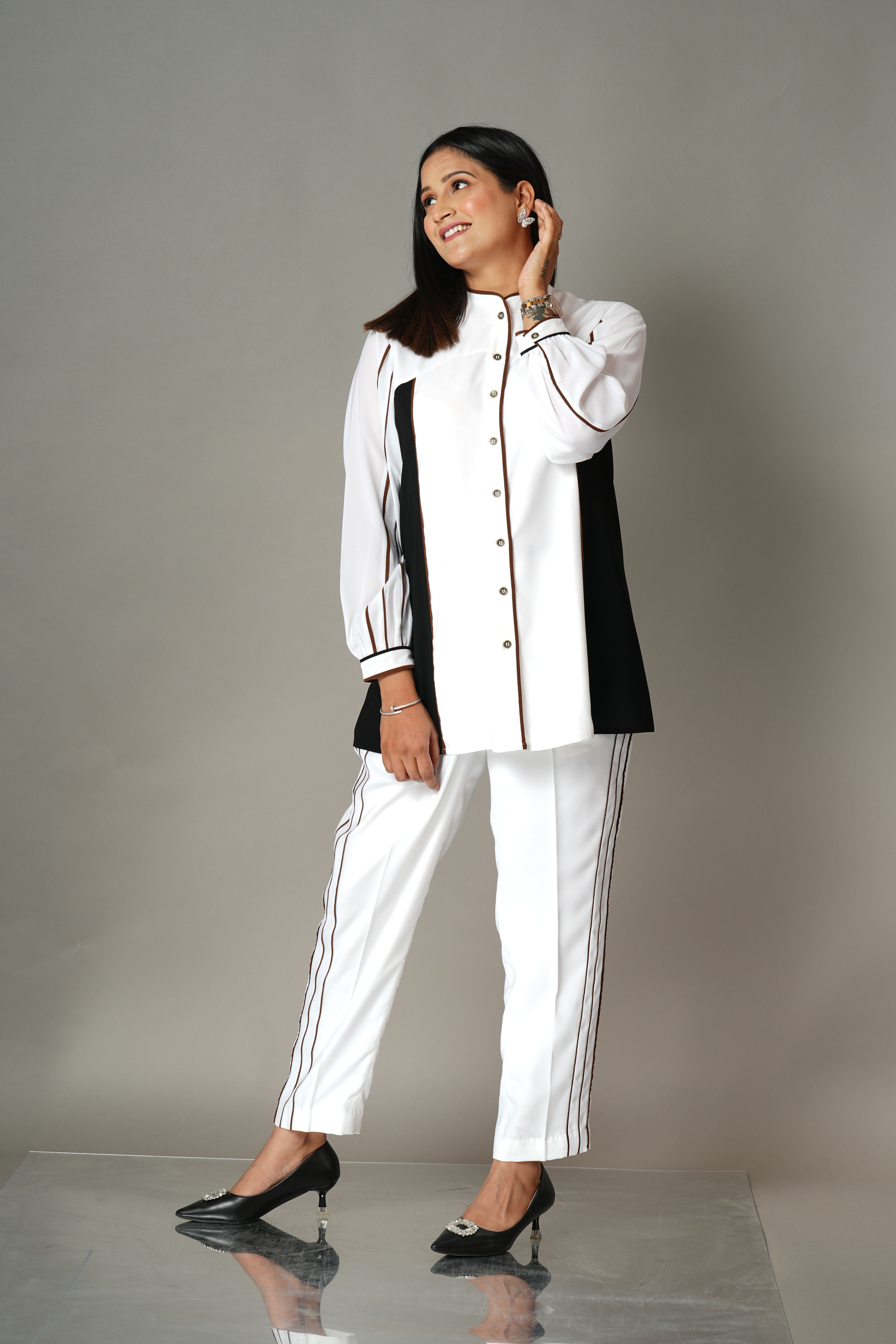 White, Brown, Black Block Set