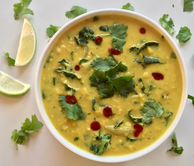 Spiced Red Lentil Slow Cooker Soup