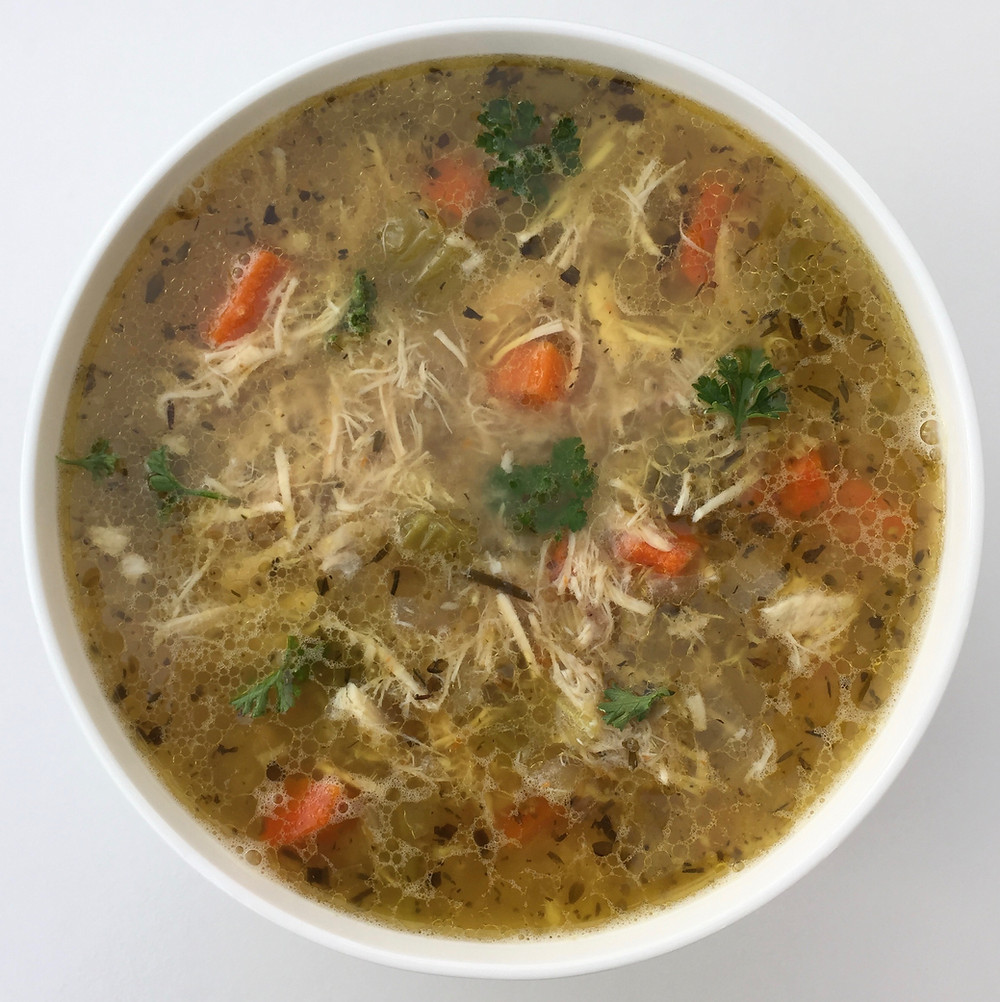 Chicken Soup with Lemon & Herbs