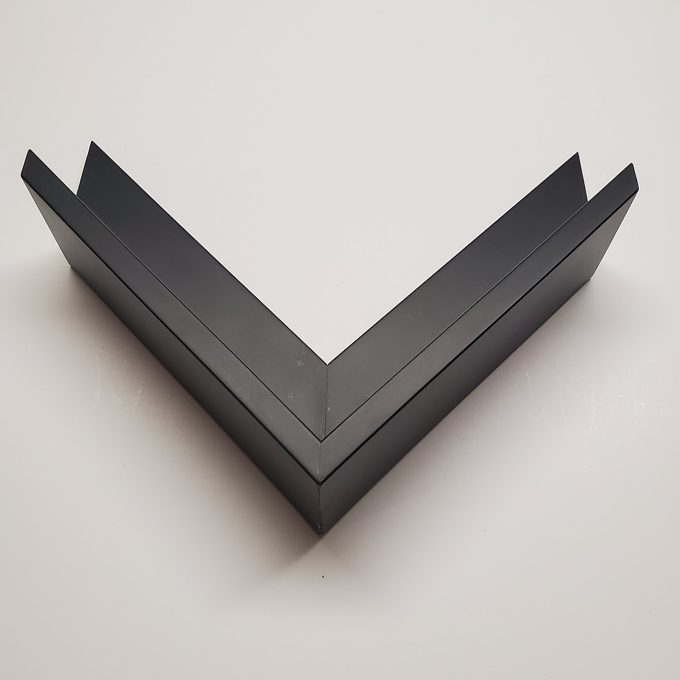 Thumbnail: Black & White Gallery Depth Wood Floater - Basic