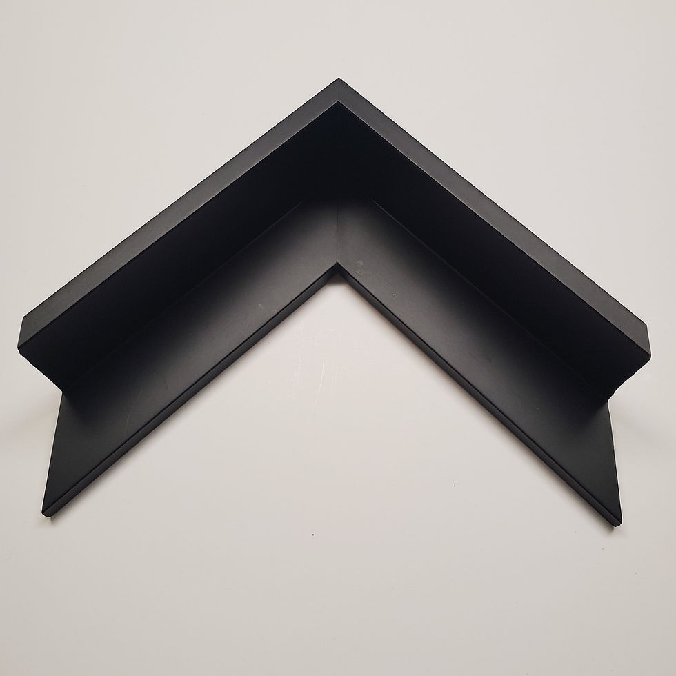 Thumbnail: Black & White Gallery Depth Wood Floater - Basic