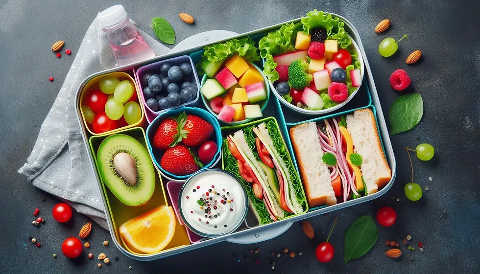 Bữa trưa và đồ ăn nhẹ lành mạn