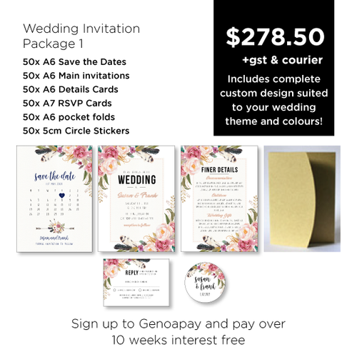 Wedding invitation Package imprintz