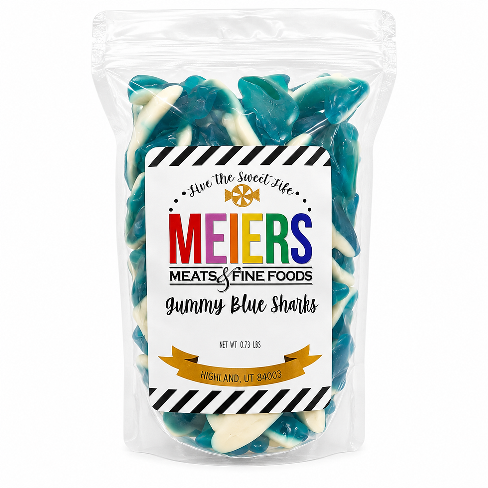gummy blue sharks