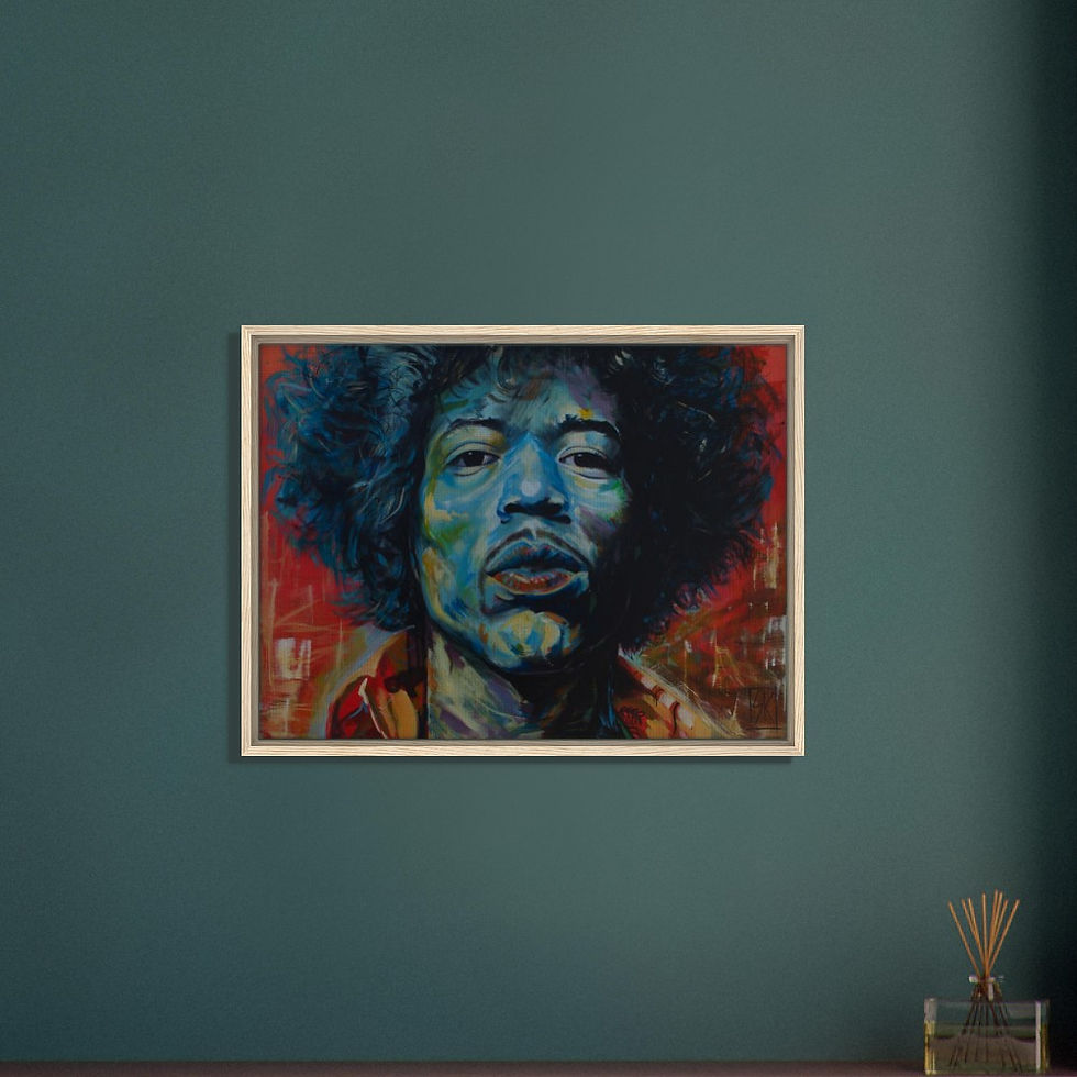 Thumbnail: JIMI HENDRIX Framed Canvas