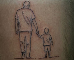 Minimalist fine line tattoo with detailed linework by a Woodstock tattoo artist