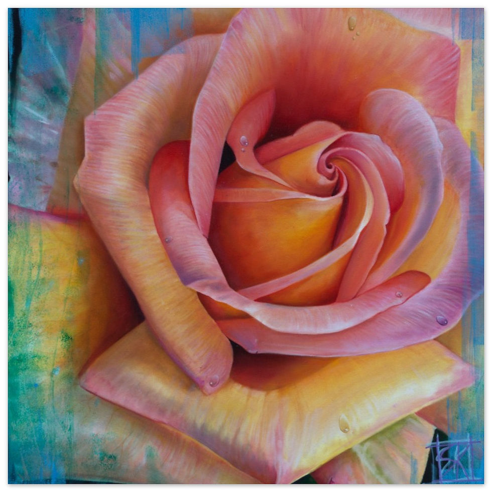 Thumbnail: ROSE BLUE Fine Art Poster