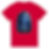 Thumbnail: Red PHARAOH Heavyweight Unisex Crewneck T-shirt | Gildan® 5000 with Pharaoh graphic design Art&Ink Tattoo Galley