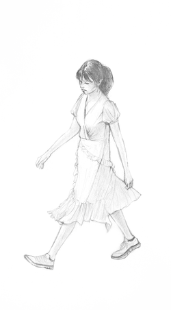 人物スケッチ イラストレーター Tae Okajima ポートフォリオサイト オーストラリア