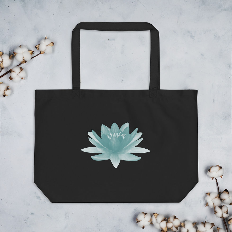 Miniatura: Bolsa de tela – “Despertar del loto”