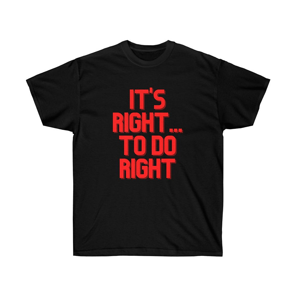 Thumbnail: IT'S RIGHT... TO DO RIGHT TEE
