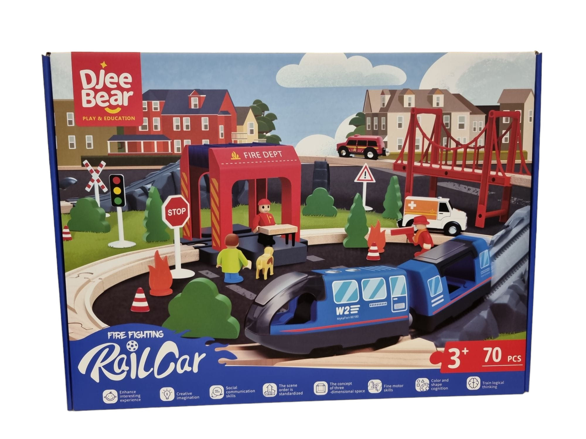 Unitate de pompieri - Set de Constructie - 70 Piese