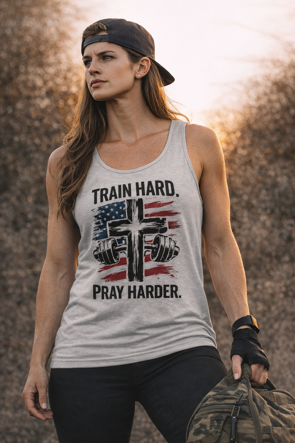 Train Hard. Pray Harder TankTop