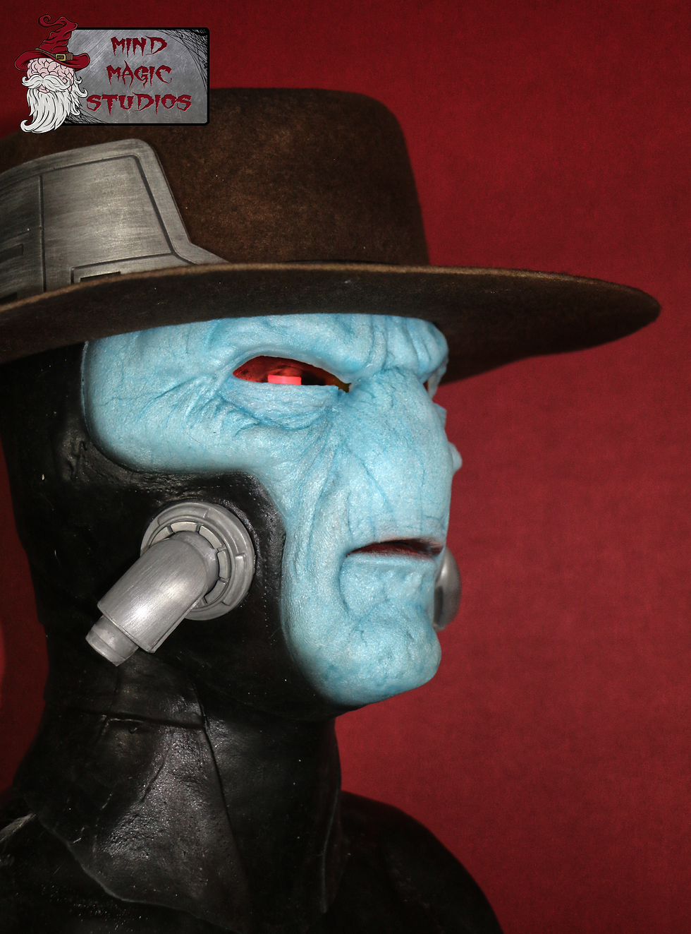 Cad bane cosplay silicone mask three quarter view