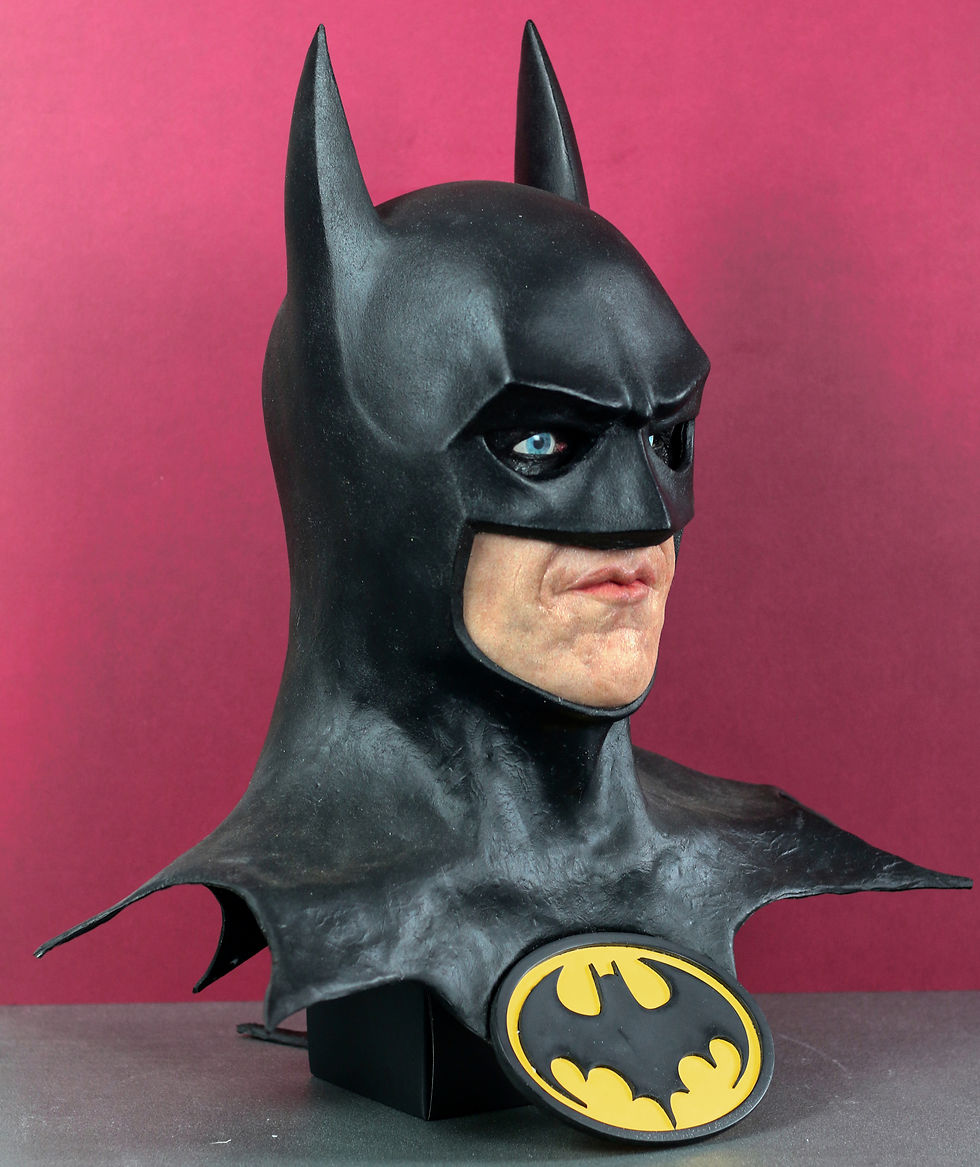 Thumbnail: Michael Keaton silicone display face plate three quarter view