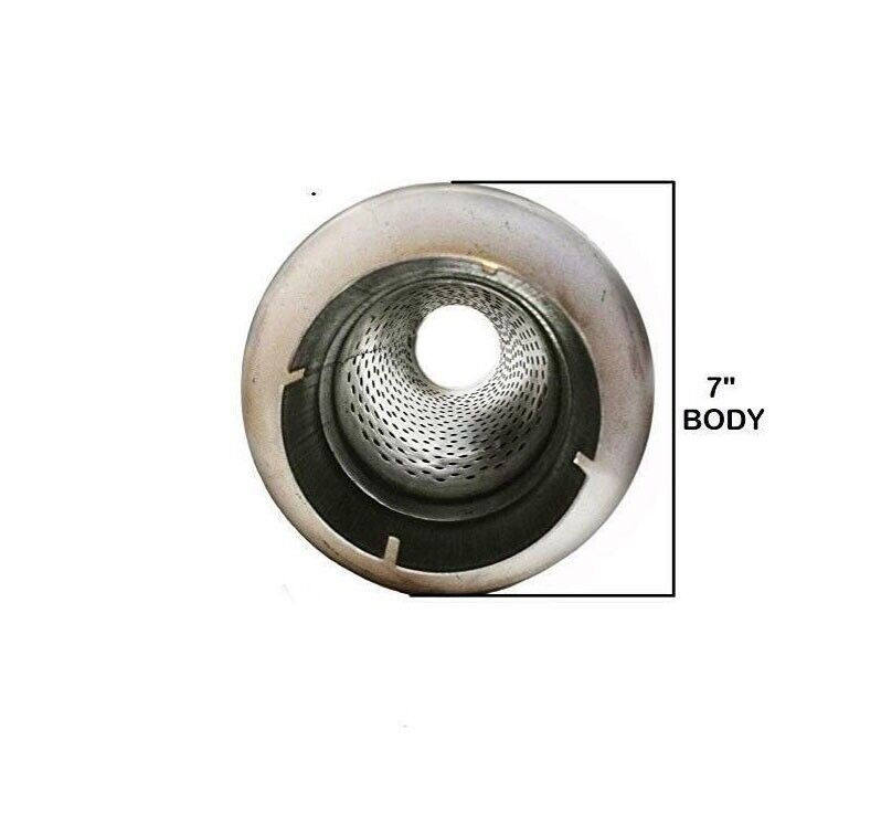 Thumbnail: 4" Inch Diesel Muffler Inlet / Outlet 30" Overall Performance Exhaust SS