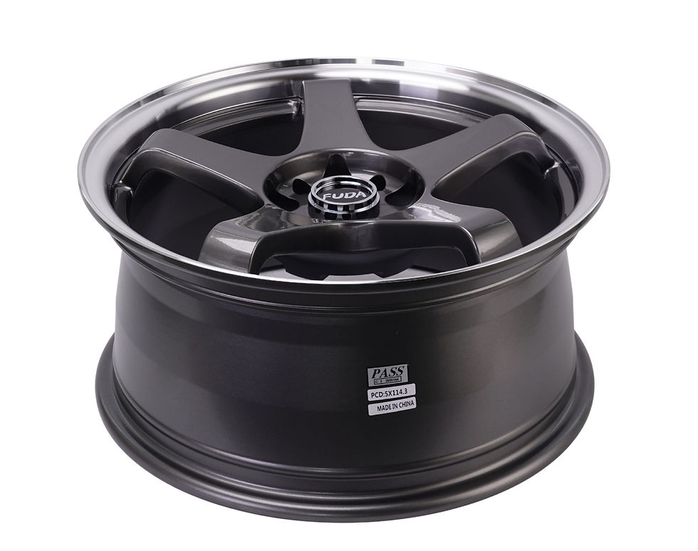 Thumbnail: 18 X 8.5 Inch Gunmetal Machine Lip Wheels Rim 5x114.3 Wheel ET 25 CB 73.1