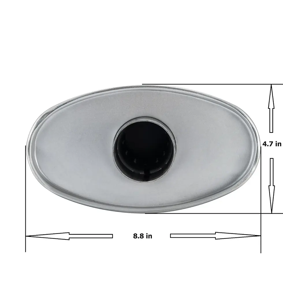 Thumbnail: Muffler 3" Offset In / 3" Center Out Moderate Sound Original Color