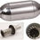 Thumbnail: 3.0" Inlet/Outlet Universal Turbine Muffler 20'' OAL 6'' Body Stainless Steel